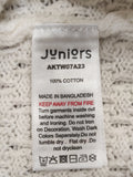 Juniors solid white knitted pullover (Winter)