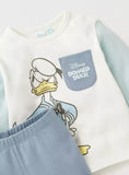 Donald duck blue shirt & Pyjama set (set of 2)