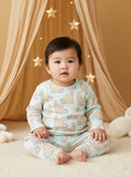 Juniors all over rabbit printed shirt & pyjama set (set of 2)