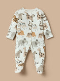 Juniors lion printed sleepsuits (set of 3)