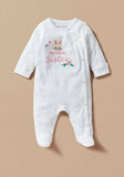 Juniors my lovely sister embroidered sleepsuit