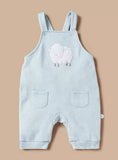 Juniors sheep embroidered fleece dungaree (set of 2) (Winter)