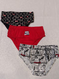 Marvel comics printed briefs (set of 3)