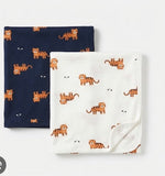 Juniors leopard blanket (set of 2)