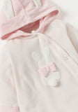 Juniors fleece bunny hooded closedfeet sleepsuit (Winter)