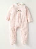 Juniors Girls Pink Bow Fleece Sleepsuit (winter)