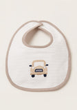 Giggles Embroidered car bib