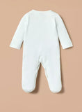 Giggles pin embroidered sleepsuit