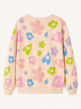 Juniors Beige Multicolor Floral Sweatshirt (Winter)