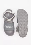 Kappa grey sandals with hook and loop closure
