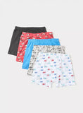 Juniors vehicle boys boxers (set of 5)