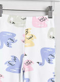 Juniors colorful swan printed shirt & pyjama set (set of 2)