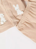 Gigglee bunny ribbed fleece shirt & pyjama set (set of 2) (Winter)
