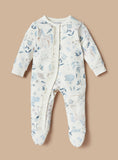 Juniors horse printed frill design sleepsuit