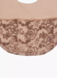 Giggles cream floral bib
