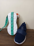 Oaklan navy strap slip on shoes