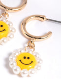 Lovisa smiley pearl earrings (Jewellery)