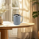 R&B Grey Insulated Office Mug with lid
