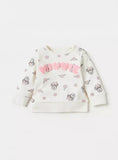 Juniors minnie embroidered shirt & pyjama set (set of 2)