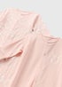 Matalan peach rabbit sleepsuit (set of 2)
