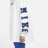 Nike Solid White Womens Sweatshirt (oversized fit)