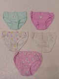 Juniors floral printed pastel briefs (set of 5)