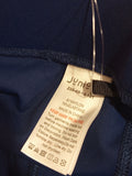 Juniors Blue Colorblock Leggings