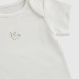 Mothercare bunny printed and half sleeves cotton bodysuits (set of 5)