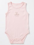 Deer friend pink sleeveless bodysuit