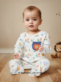 Juniors colorful lion applique sleepsuit