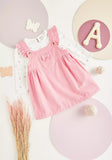 Max pink pinafore dress with white shirt (set of 2) (Winter)
