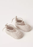 Giggles Grey infant knitted booties (Box packaging)