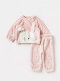 Juniors Fleece Pink Bunny Shirt & Jog Pants (Set Of 2) (winter)