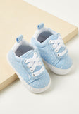 Juniors blue polka dots infant shoes