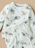 Juniors All Over Grey Dinosaur Shirt & Jog Pants (Set Of 2) (Winter)