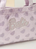Barbie lilac heart plush handbag