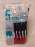 Juniors star & stripe printed boxer briefs (set of 5)