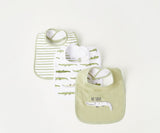 Juniors Alligator Oh Snap bib(set of 3)