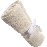 Juniors off white textured blanket