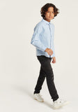Juniors blue Fullsleeves boys dress shirt