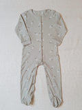 Juniors green daisy flower sleepsuit