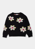 Matalan black & yellow floral sweatshirt (winter)