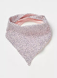 Juniors blue Polk dot bandana bib