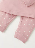 Juniors pink dancing rabbit shirt & pyjama set (set of 2)