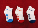 Juniors play run ankle socks(set of 3)