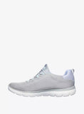 Skechers grey fixed lace shoes