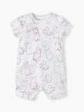 Juniors little angel embroidered half rompers (set of 2)