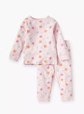 Juniors pink all over fruits printed shirt & pyjama set (set of 2)