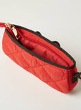 Hello kitty red quilted vanity pouch/ pencil case