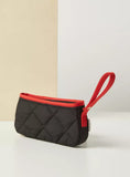 Hello kitty black quilted vanity pouch/ pencil case